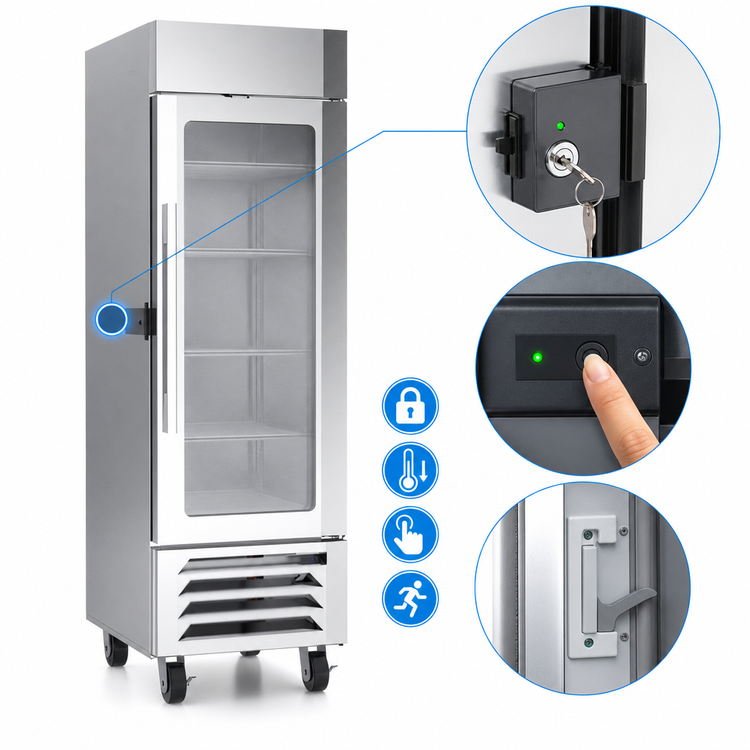 Product image #5 for Victory UltraSpec LSF23HC-1-IQ One-Section Full Height Glass Door Merchandiser Freezer with Electronic Lock