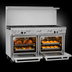 Thumbnail image #4 for Southbend Ultimate 60-Inch Gas Restaurant Range with 8 Open Burners and 2 Convection Ovens