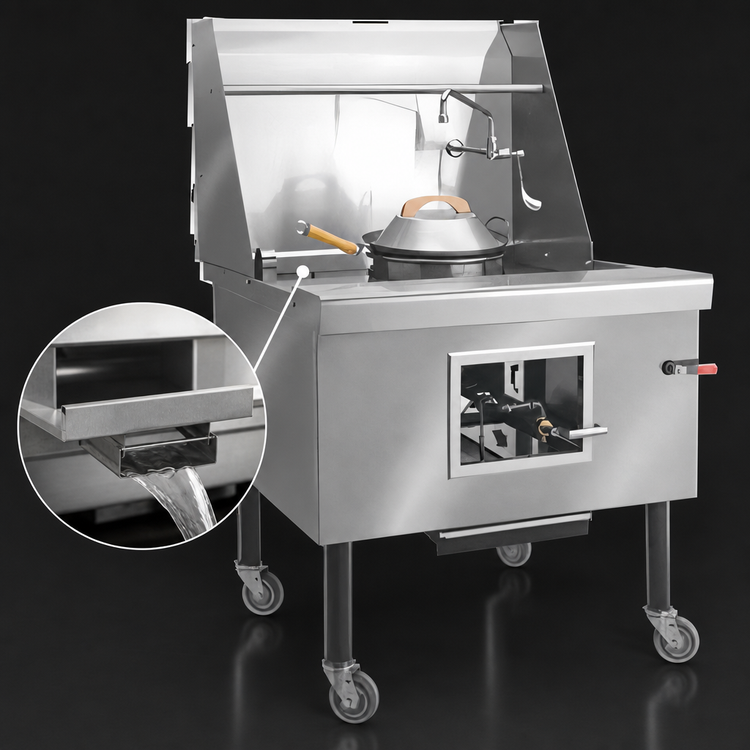 Product image #4 for Imperial ICRA-1 36-Inch Single-Burner Gas Wok Range with Water-Cooled Top and Built-In Drain System