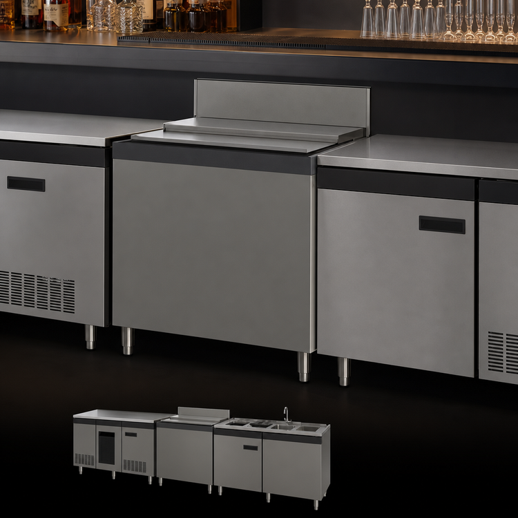 Product image #4 for Top Shelf TS Series Extra Capacity 30-Inch Modular Underbar Ice Bin / Cocktail Unit