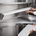 Thumbnail image #4 for Advance Tabco Triumph Supreme Stainless Steel Food Table Shelf with Removable 3/8