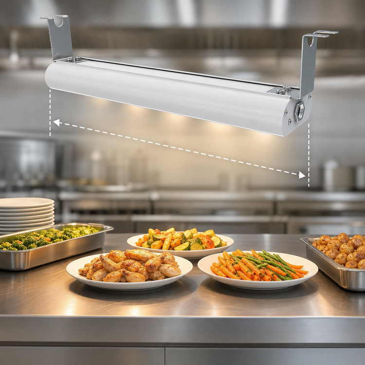 Product image #4 for Vollrath 54-Inch Low Profile Single Unlighted Strip Heat Lamp, 208V