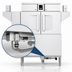 Thumbnail image #4 for Hobart CL54-DWR+BUILDUP Single-Tank Conveyor Dishwasher with Drain Water Energy Recovery