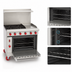 Thumbnail image #4 for American Range Green Flame 36-Inch Commercial Gas Range with 36-Inch Manual Griddle and Standard Oven