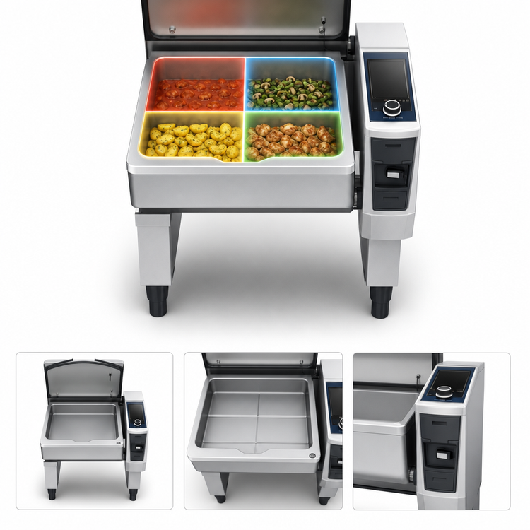 Product image #4 for RATIONAL iVario Pro L Power Tilt Multifunctional Cooking Center, 26-Gallon, 208/240V, 3-Phase