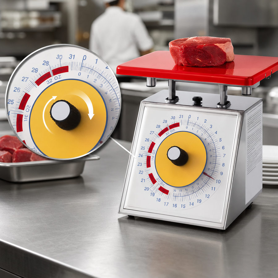 Rotating Dial with Air Dashpot