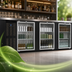 Thumbnail image #4 for Continental Refrigerator BB90SNGD 90 Inch Shallow Depth 3-Glass Door Back Bar Cooler