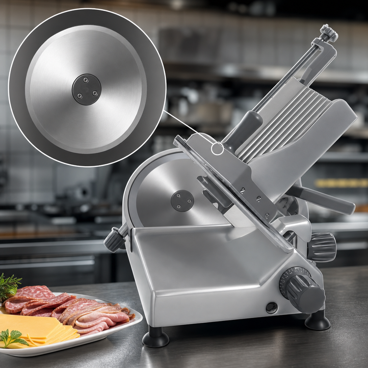 Product image #4 for Centerline by Hobart EDGE10-11 Medium-Duty Manual Angle-Feed Commercial Slicer with 10-Inch Carbon Steel Knife