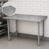 Thumbnail image #4 for 84 Inch x 30 Inch 16-Gauge 430 Stainless Steel Work Table with 1-1/2 Inch Rear Up-Turn