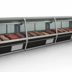 Thumbnail image #4 for Howard-McCray 32E Series SC-CMS32E-4C-BE-LED 50-Inch Curved Glass Self-Contained Red Meat Service Case with LED Lighting