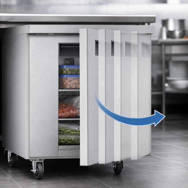 Product image #4 for KoolMore 27-Inch One-Door Commercial Undercounter Freezer