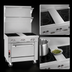 Thumbnail image #4 for Southbend Platinum Heavy Duty 36-Inch Electric Induction Range with 4 Ceran Glass Hobs, Center Spreader, and Cabinet Base