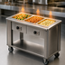 Thumbnail image #4 for DineXpress DXP3HFSL 3-Well Slimline Electric Mobile Hot Food Counter