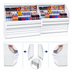 Thumbnail image #4 for Howard-McCray Ovation Series R-OS30E-6 75 Inch Remote Open Merchandiser with Straight Plexi, White