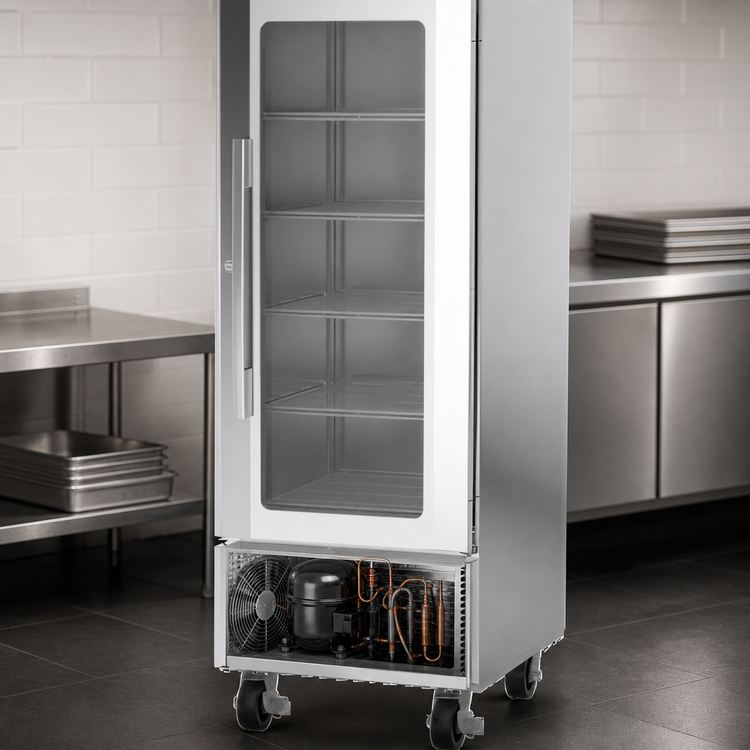 Product image #5 for Victory UltraSpec 23.32 Cu. Ft. One-Section Reach-In Bottom Mount Glass Door Merchandiser Freezer