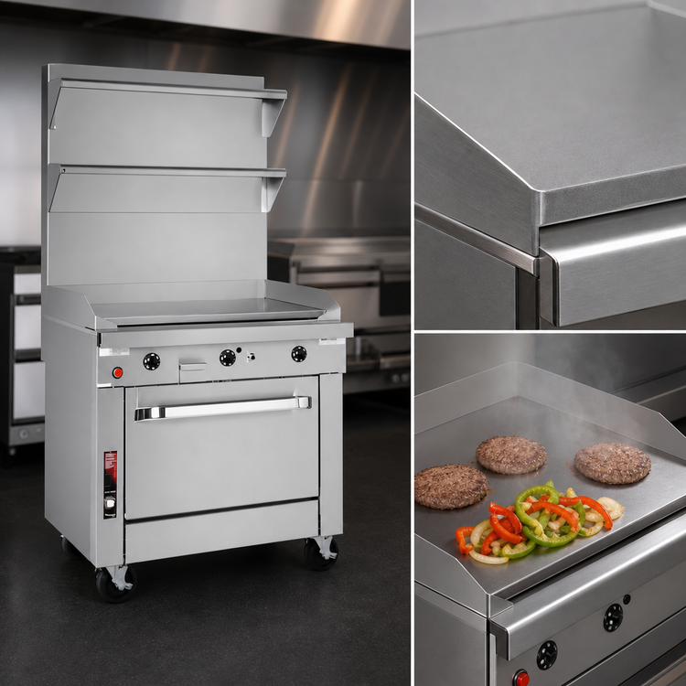 Product image #4 for Southbend Platinum 32-Inch Heavy-Duty Gas Griddle Range with Convection Oven