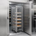 Thumbnail image #4 for Channel Manufacturing WS02 Walk-In Stainless Steel Bun Pan Rack, End Load, 2-Inch Spacing, 27 Full-Size Pan Capacity, 5-Inch Casters