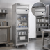 Thumbnail image #4 for Beverage Air P Series 1-Section Reach-In Freezer with 2 Lockable Half Glass Doors, 21.01 Cu. Ft.
