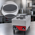 Thumbnail image #4 for Nemco 11-3/8-Inch Two-Burner Countertop Electric Hot Plate, Brushed Stainless Steel, 240V