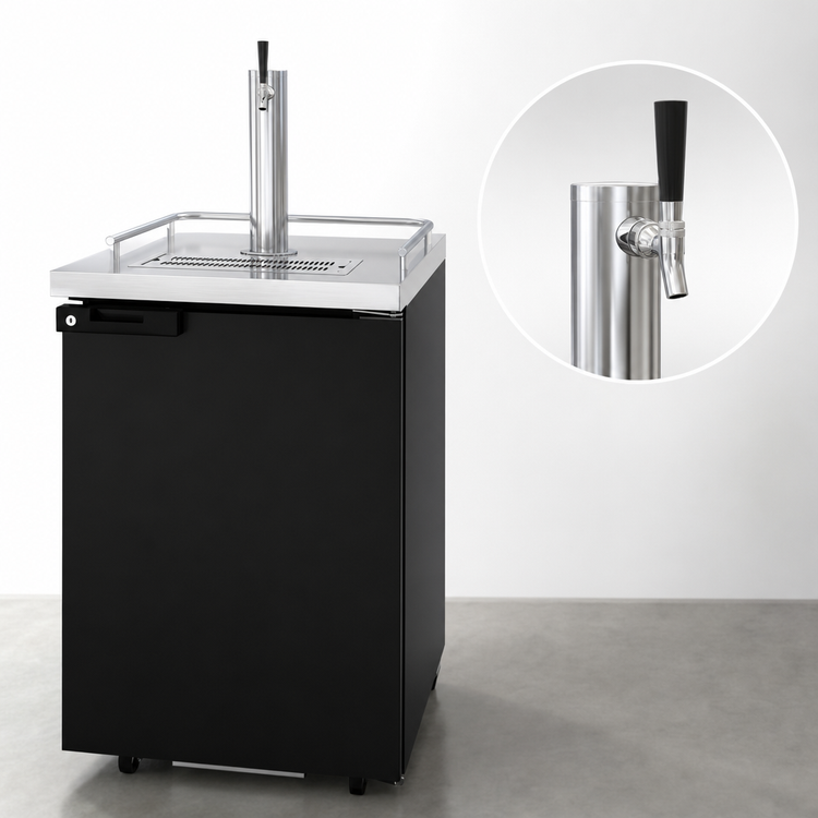 Product image #4 for Hoshizaki DD24 Direct Draw Beer Dispenser with 1 Tower, Swing Door, and 1/2 Keg Capacity