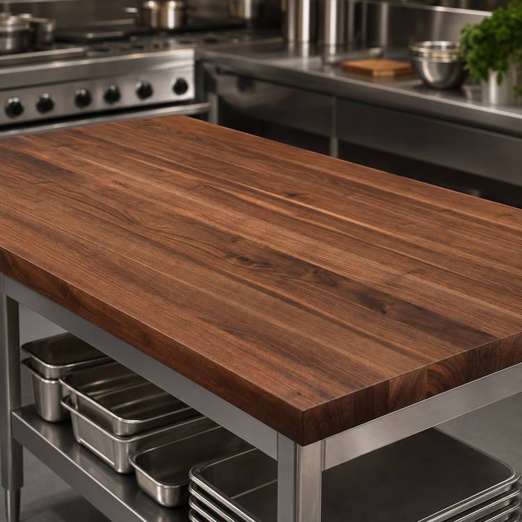 Product image #4 for John Boos Boos Block 84-Inch x 32-Inch American Black Walnut Edge Grain Kitchen Countertop