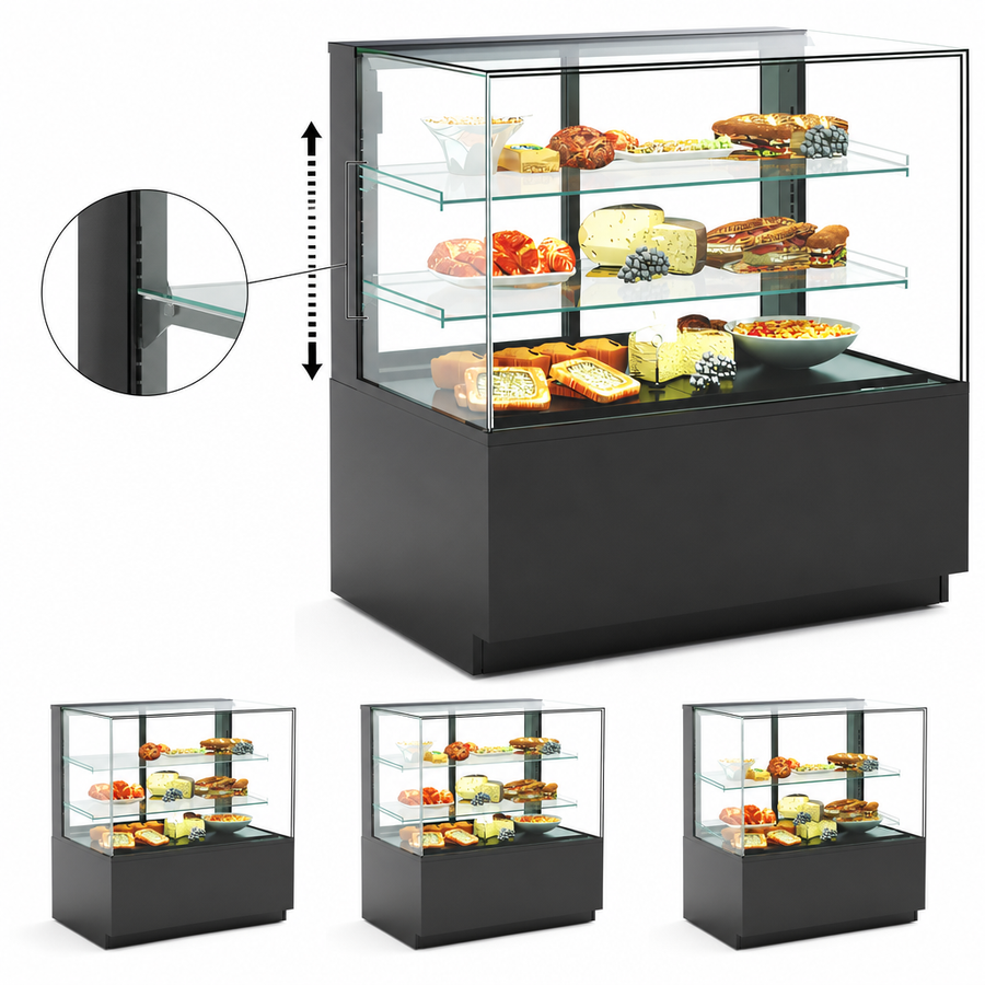 Adjustable Clear Glass Shelves
