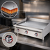 Thumbnail image #4 for Ultra-Max 36-Inch Countertop Gas Griddle with Mechanical Snap-Action Thermostat