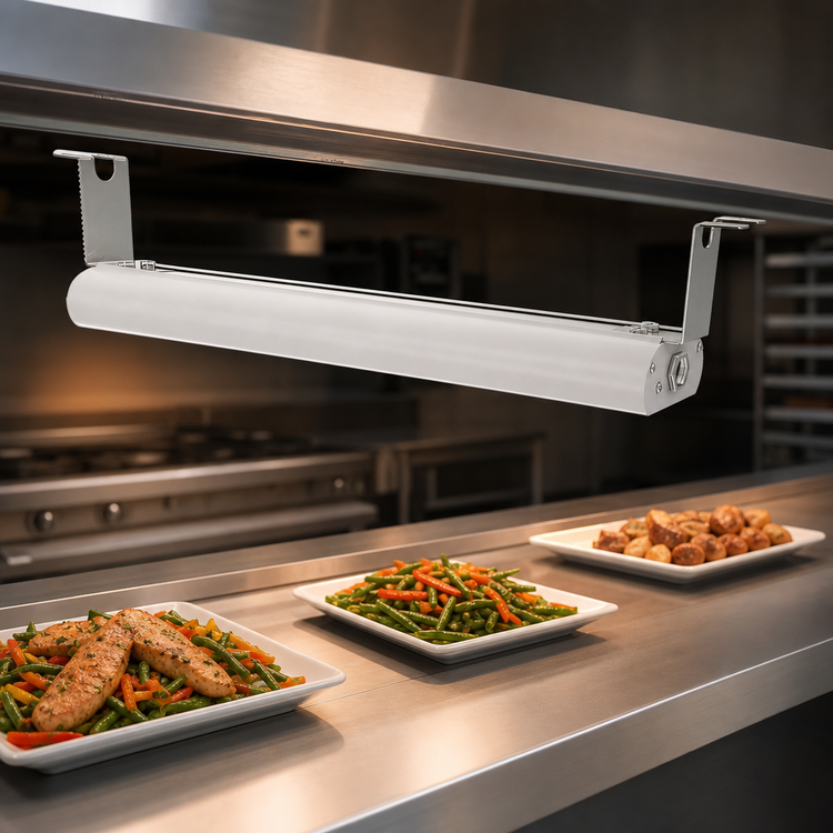 Product image #4 for Vollrath 72-Inch Low Profile Unlighted Strip Heat Lamp, 208V Direct Wired