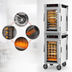 Thumbnail image #5 for Metro HotBlox Narrow Dual-Cavity Pass-Thru Mobile Insulated Holding Cabinet, 16-Pan, Digital, Clear Doors