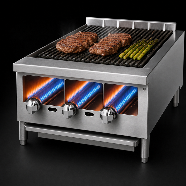 Product image #4 for Jade Range Supreme JB-18 18-Inch Countertop Radiant Gas Charbroiler