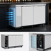 Thumbnail image #4 for Turbo Air Super Deluxe 60-Inch Narrow Two-Section Back Bar Cooler with 2 Solid Doors