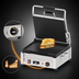 Thumbnail image #4 for Omcan Single Countertop Electric Panini Press with 12 x 15-Inch Smooth Cast Iron Plates
