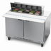 Thumbnail image #5 for Beverage-Air 48-Inch Two-Section Sandwich Top Refrigerated Prep Table with 10 1/6-Pan Capacity