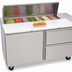Thumbnail image #5 for Delfield Mega Top 60-Inch Two-Section Sandwich/Salad Prep Table Refrigerator with 18-Pan Top