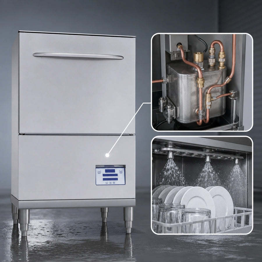 Built-In Booster Heater with Sani-Sure Final Rinse