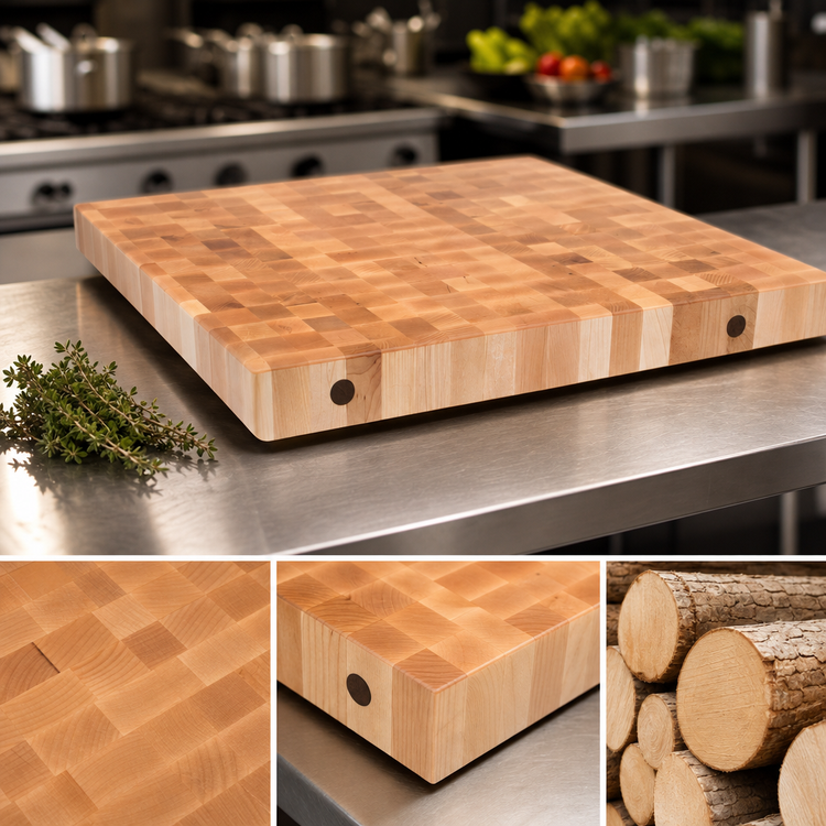 Product image #4 for John Boos Boos Block End Grain Northern Hard Rock Maple Island Countertop, 30 Inch x 32 Inch x 2-1/4 Inch