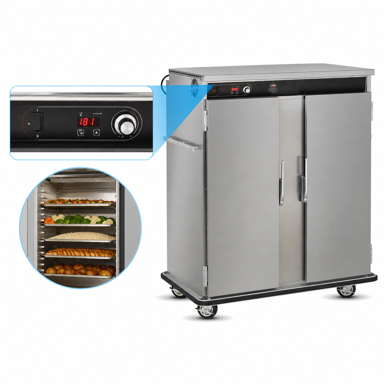 Product image #5 for BT-120-XL Electric Double Door Banquet Cart Holding Cabinet
