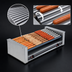 Thumbnail image #4 for Roll-A-Grill Slanted Hot Dog Roller Grill, 36 Hot Dog Capacity, 10 Chrome Rollers, 220V