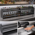 Thumbnail image #4 for Glastender 78-Inch Double Stainless Steel Speed Rail with Open Step-and-Rail Design