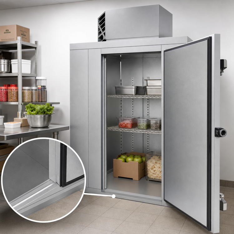 Product image #4 for Polar-Pak Indoor Floorless Walk-In Cooler with Top-Mounted Self-Contained Refrigeration