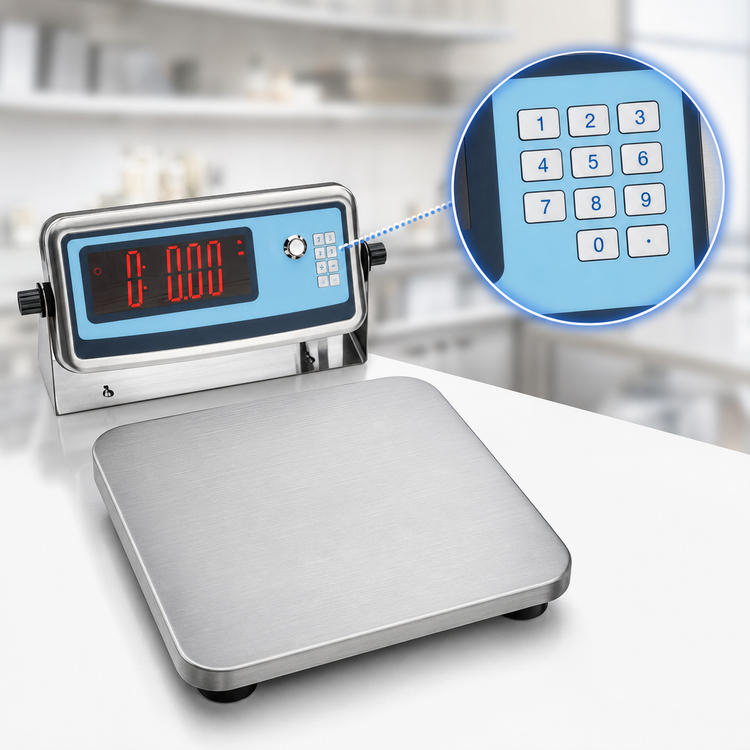 Product image #5 for Edlund Wireless Bluetooth Portion Control Food Scale with 10" x 10" Stainless Steel Platform