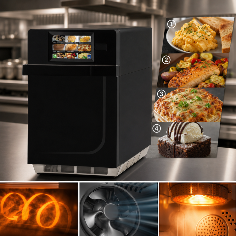 Product image #5 for XpressChef 3i Series Countertop High-Speed Combination Oven, 0.61 Cu. Ft., Black