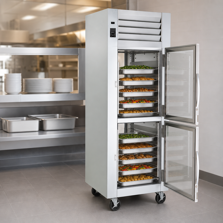 Product image #4 for Traulsen Spec-Line 1-Section Pass-Thru Heated Holding Cabinet with Half-Height Glass Doors