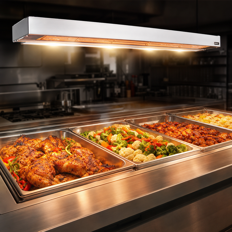 Product image #4 for Nemco 36-Inch Single Remote-Controlled Infrared Strip Heater with Lights, 208V