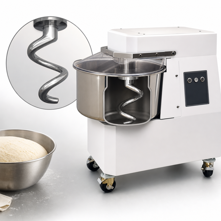 Product image #5 for Trento 22 Qt Fixed Bowl Spiral Dough Mixer, 120V, 1-Phase, 46 lb. Capacity