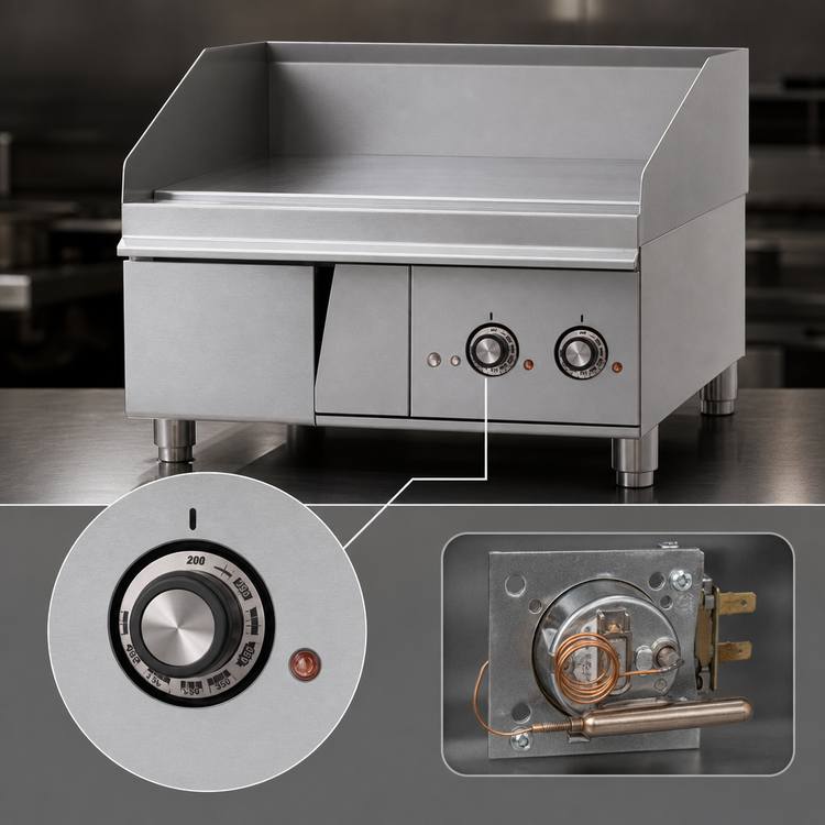 Product image #5 for Lang LG Series 24-Inch Countertop Gas Griddle with 1-Inch Steel Plate and Electric Snap-Action Thermostats