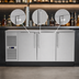 Thumbnail image #4 for 72-Inch 3-Door Low-Profile Narrow-Door Solid Door Back Bar Cooler