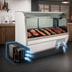 Thumbnail image #4 for Howard-McCray 32E Series 50-Inch Self-Contained Curved Glass Red Meat Service Case with LED Lighting