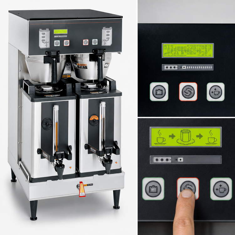 Product image #4 for BUNN BrewWISE Dual Soft Heat Satellite Coffee Brewer with Smart Funnel, 2-Server Capacity