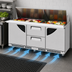 Thumbnail image #4 for Turbo Air Super Deluxe Three-Section Front Breathing Sandwich/Salad Mega Top Prep Table with 2 Drawers and 2 Doors, 72-5/8 Inch